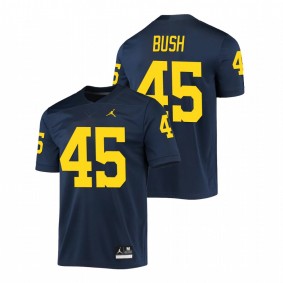 Peter Bush Michigan Wolverines Navy Game Jersey