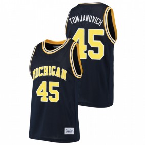 Rudy Tomjanovich Michigan Wolverines Navy Alumni Basketball Jersey