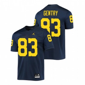 Zach Gentry Michigan Wolverines Navy Game Jersey