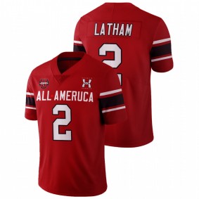 Men's NCAA J.C. Latham Red 2021 Under Armour All-American Game Football Jersey