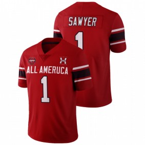 Men's NCAA Jack Sawyer Red 2021 Under Armour All-American Game Football Jersey