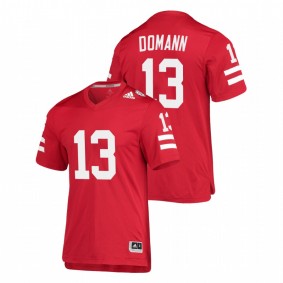 Men's Nebraska Cornhuskers JoJo Domann Scarlet Replica AEROREADY Jersey