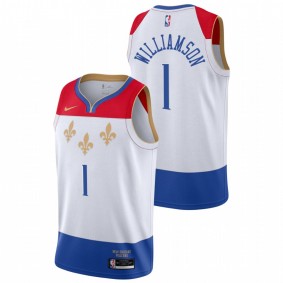 Zion Williamson New Orleans Pelicans 2020-21 White City Edition Jersey