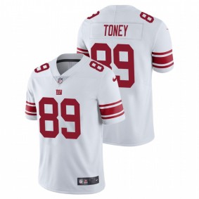 Men's New York Giants Kadarius Toney #89 White 2021 NFL Draft Vapor Limited Jersey