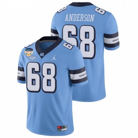 Men's North Carolina Tar Heels Brian Anderson Carolina Blue 2021 Orange Bowl Game Jersey