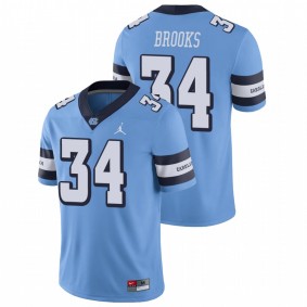 Men's North Carolina Tar Heels British Brooks Carolina Blue College Football Alternate Game Jersey