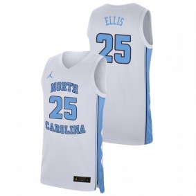 Caleb Ellis North Carolina Tar Heels White Replica College Basketball Jordan Brand Jersey