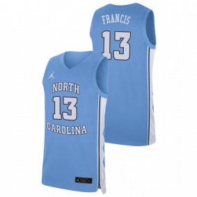 Jeremiah Francis North Carolina Tar Heels Carolina Blue College Basketball Replica Jordan Brand Jersey