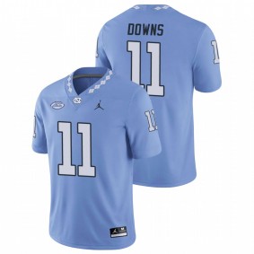 Men's North Carolina Tar Heels Josh Downs Carolina Blue Replica Football Game Jersey