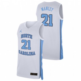 Sterling Manley North Carolina Tar Heels White Replica College Basketball Jordan Brand Jersey