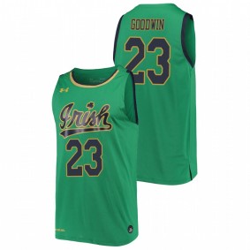 Men's Notre Dame Fighting Irish 2019-20 #23 Kelly Green Dane Goodwin College Basketball Replica Jersey