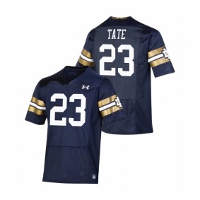 Golden Tate Notre Dame Fighting Irish Navy 2021 Shamrock Series Premier Game Jersey