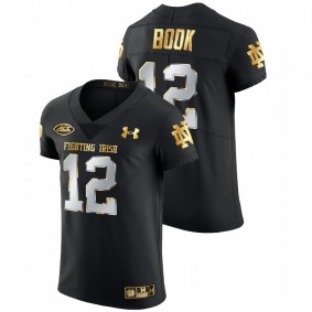 Men's Notre Dame Fighting Irish Ian Book Black Golden Edition Authentic Jersey