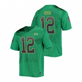 Men's Notre Dame Fighting Irish Ian Book Green College Football Replica Under Armour Jersey