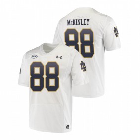 Men's Notre Dame Fighting Irish Javon McKinley White Replica College Football Playoff Under Armour Jersey