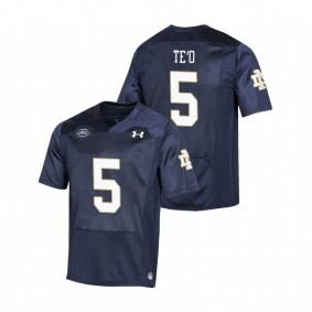 Men's Notre Dame Fighting Irish Manti Te'o Navy Replica College Football Playoff Under Armour Jersey