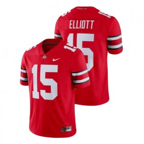 Male Ohio State Buckeyes Nike #15 Scarlet Ezekiel Elliott College Limited Football Alumni Jersey