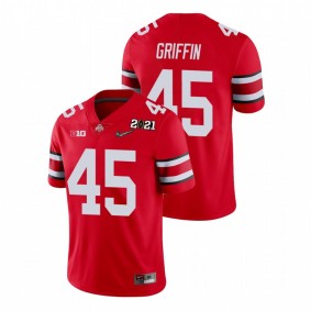 Men's Ohio State Buckeyes Archie Griffin Scarlet 2021 National Championship Jersey