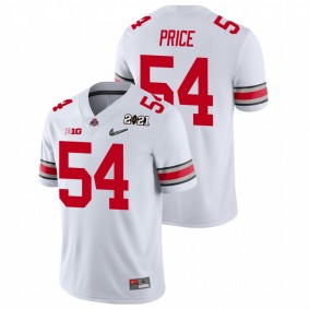 Men's Ohio State Buckeyes Billy Price White 2021 National Championship Jersey