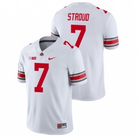 C.J. Stroud Ohio State Buckeyes White Game Football Jersey