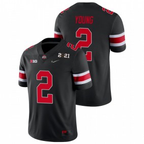 Men's Ohio State Buckeyes Chase Young Black 2021 National Championship Jersey