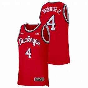 Duane Washington Jr. Ohio State Buckeyes Scarlet Replica College Basketball Nike Jersey