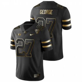 Men's Ohio State Buckeyes Eddie George Black 2021 Sugar Bowl Champions Golden Edition Nike Jersey