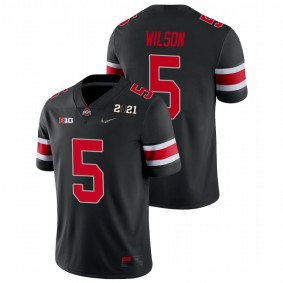 Men's Ohio State Buckeyes Garrett Wilson Black 2021 National Championship Jersey