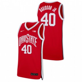 Ohio State Buckeyes Jansen Davidson Jr. Scarlet Replica Basketball Jersey