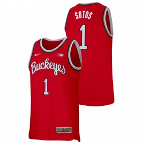 Jimmy Sotos Ohio State Buckeyes Scarlet Replica College Basketball Nike Jersey