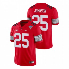 Men's Ohio State Buckeyes Xavier Johnson Scarlet 2021 Sugar Bowl Player Jersey