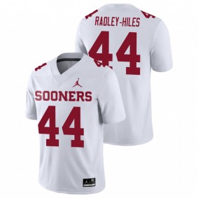 Brendan Radley-Hiles Oklahoma Sooners White Game Football Jersey