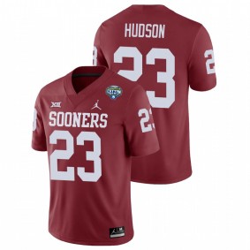 Men's Oklahoma Sooners Todd Hudson Crimson 2020 Cotton Bowl Game Jersey