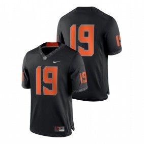 Men's Oklahoma State Cowboys Nike #19 Black Game Jersey