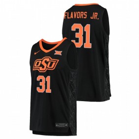 Men's OKLAHOMA STATE COWBOYS Ferron Flavors Jr. 2021 Black College Basketball Replica Jersey