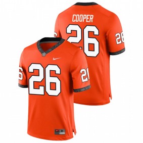 Men's Oklahoma State Cowboys Micah Cooper #26 Orange College Football Game Jersey