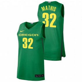 Men's Oregon Ducks #32 Green Anthony Mathis College Baketball Limited Jersey