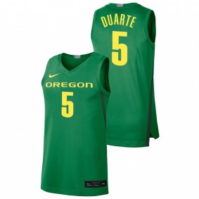 Men's Oregon Ducks #5 Green Chris Duarte College Baketball Limited Jersey