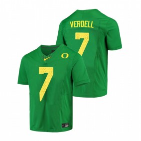 Men's Oregon Ducks CJ Verdell Green Limited Football Jersey