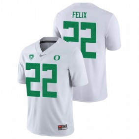 Men's Oregon Ducks Darrian Felix White Nike Game College Football Jersey