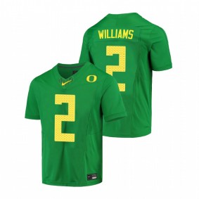 Men's Oregon Ducks Devon Williams Green Limited Football Jersey