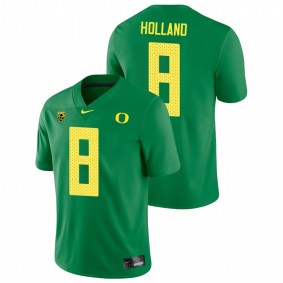 Men's Oregon Ducks Jevon Holland Green Nike College Football Game Jersey