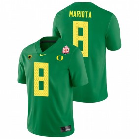 Men's Oregon Ducks Marcus Mariota Green 2021 Fiesta Bowl Game Jersey