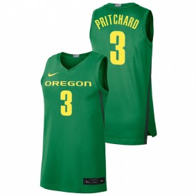 Men's Oregon Ducks #3 Green Payton Pritchard College Baketball Limited Jersey