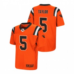 Men's Oregon State Beavers Kolby Taylor Orange Replica College Football Jersey