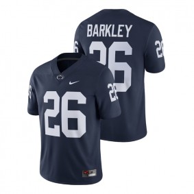 Male Penn State Nittany Lions Nike #26 Navy Saquon Barkley Alumni Football Game Player Jersey