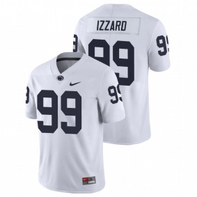 Men's Penn State Nittany Lions Coziah Izzard White Limited College Football Nike Jersey