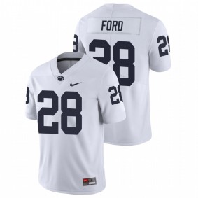 Men's Penn State Nittany Lions Devyn Ford White Limited College Football Nike Jersey