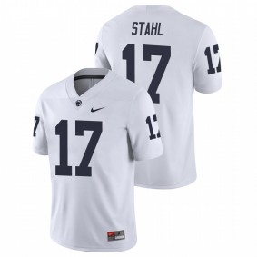 Men's Penn State Nittany Lions Mason Stahl White College Football Game Jersey