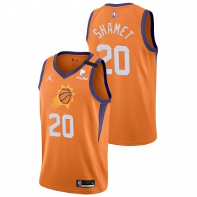 Landry Shamet Phoenix Suns Orange Statement Edition Jersey